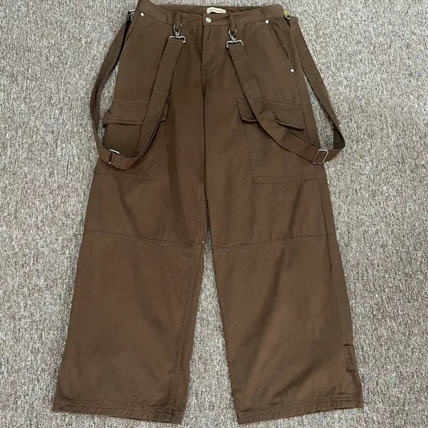 [BUNJANG] Martin Plan Brown Cargo Wide Pants L / 마틴플랜 브라운 카고 와이드 팬츠 L