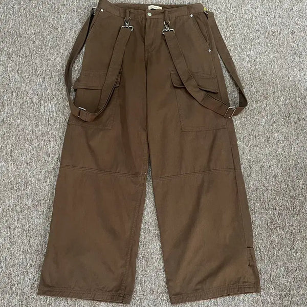 [BUNJANG] Martin Plan Brown Cargo Wide Pants L / 마틴플랜 브라운 카고 와이드 팬츠 L