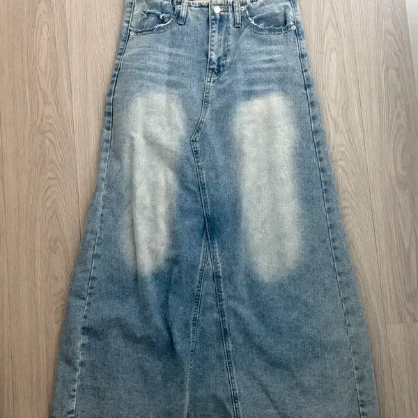[BUNJANG] PLZPROJECT Denim Long Skirt Size 2 / PLZPROJECT 데님 롱 스커트 2 플리즈프로젝트