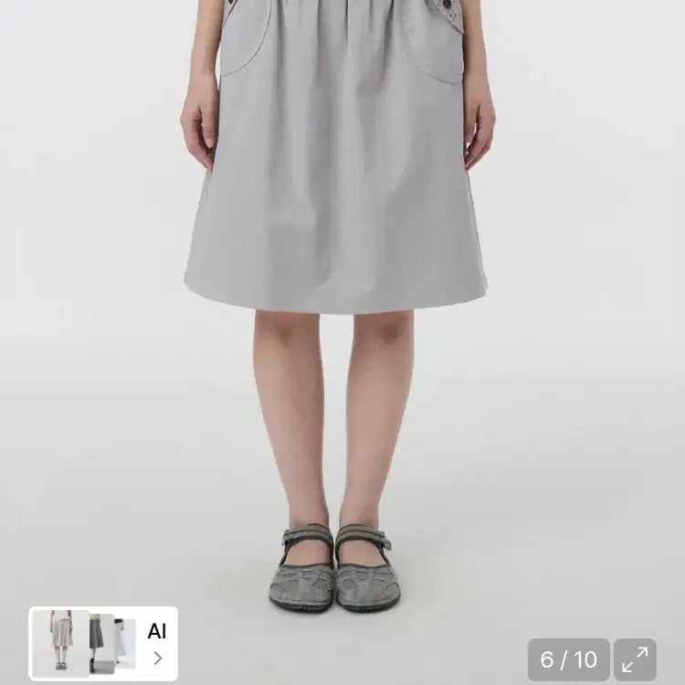 [BUNJANG] OHEHIO Flower Bending Midi Skirt Lavender / 오헤시오 플라워 밴딩 미디 스커트 라벤더