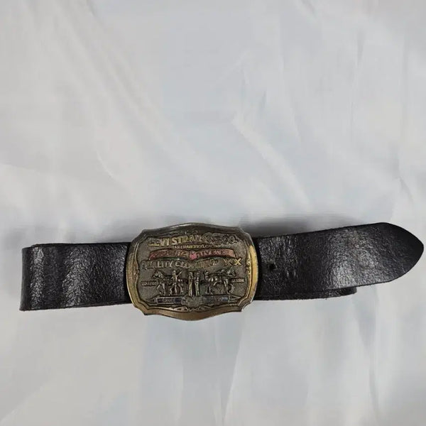 [BUNJANG] Levi's Leather Belt Size 32 / 리바이스레더벨트