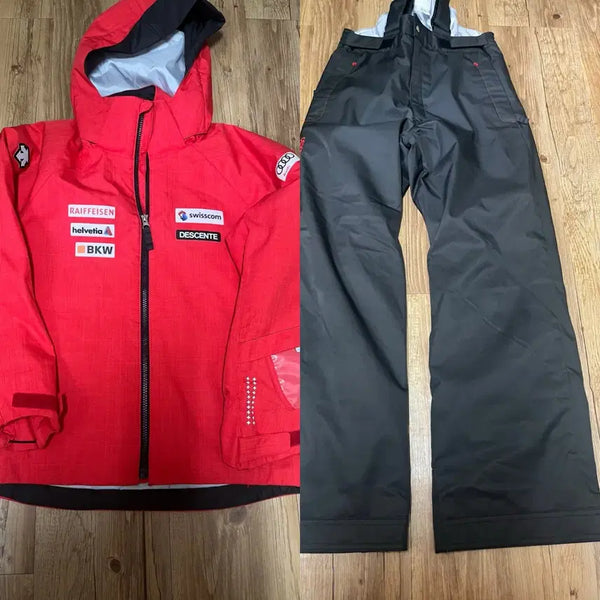 [BUNJANG] Descente 150 Ski and Snowboard Jacket and Pants Set / 데상트 150 스키복 보드복 자켓 바지 세트 상하의 스키 레플리카 아우디 스키팀 골드윈 피닉스 카브 퀵실버 온요네