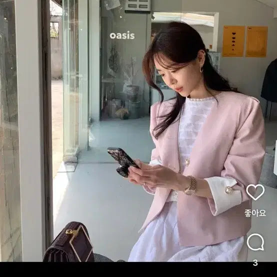 [BUNJANG] Bysinn Crazy Jacket Pink / 바이씨니 미친자켓 핑크