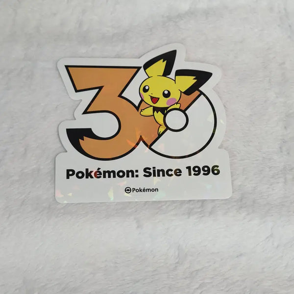 [BUNJANG] Pokemon 30th Anniversary Logo Sticker Pichu / 포켓몬 30주년 기념 로고 스티커 피츄 판매합니다!