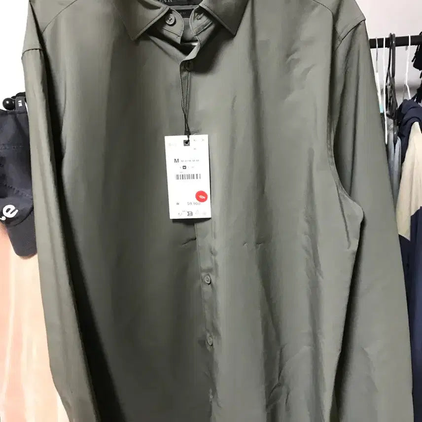 [BUNJANG] Zara Khaki Summer Shirt / 자라 셔츠