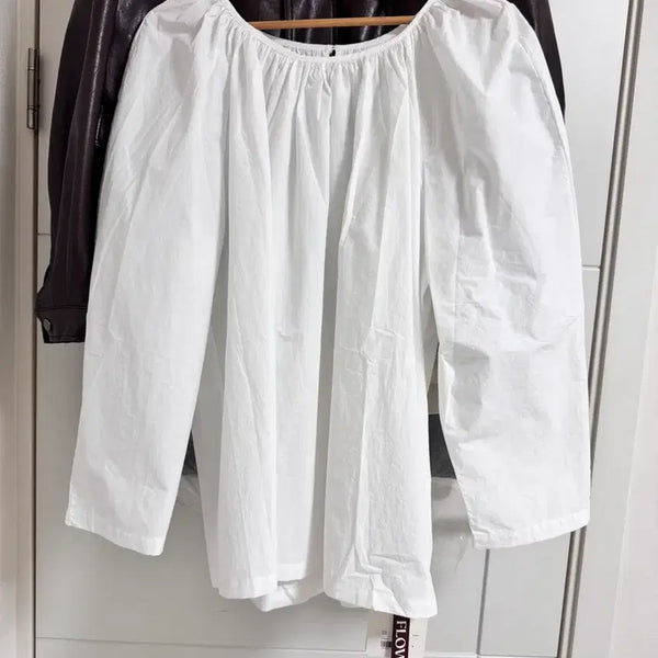 [BUNJANG] Flow Jean White Blouse / 플로우진 화이트 블라우스
