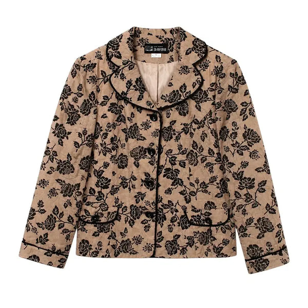 [BUNJANG] Creta Floral Linen Jacket A-103 / 여성91/ 크리에타 플로럴 린넨자켓 A-103