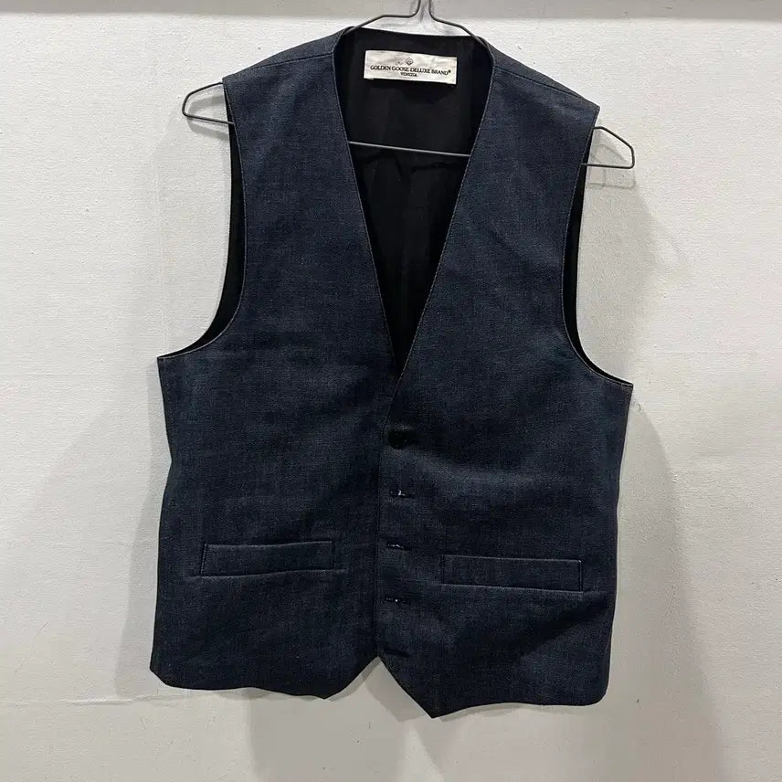 [BUNJANG] Golden Goose Deluxe Brand Navy Vest / 골든구스 딜럭스 베스트