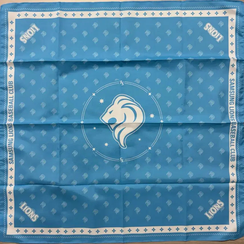 [BUNJANG] Samsung Lions Classic Series Bandana (Blue/Sky Blue) / 삼성라이온즈 클래식 시리즈 블루 / 스카이 블루 반다나