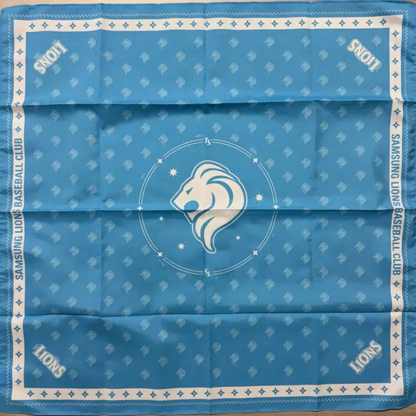 [BUNJANG] Samsung Lions Classic Series Bandana (Blue/Sky Blue) / 삼성라이온즈 클래식 시리즈 블루 / 스카이 블루 반다나