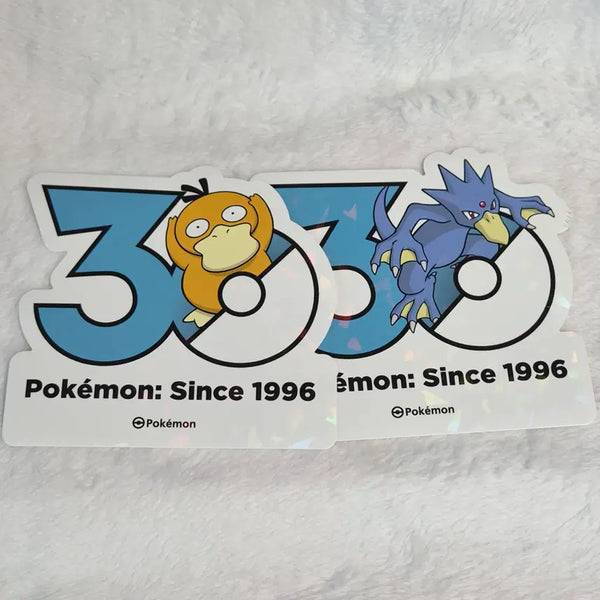 [BUNJANG] Pokemon 30th Anniversary Logo Sticker Psyduck / 포켓몬 30주년 기념 로고 스티커 고라파덕, 골덕 판매합니다!