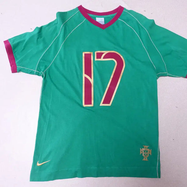 [BUNJANG] Nike Cristiano Ronaldo 2006 Gold Number Portugal T-Shirt / 나이키/호날두 17 반팔티 골드넘버 06년/포르투칼유니폼/7276