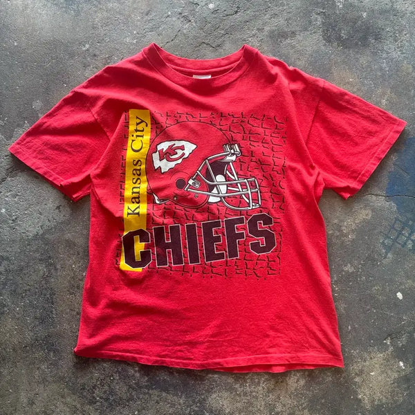 [BUNJANG] 1990s Kansas City Chiefs Single Stitch T-Shirt / 90년대 미국 캔자스 시티 치프스 티셔츠 싱글스티치