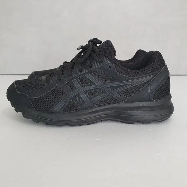 [BUNJANG] Asics Jog 100 2 Triple Black Sneakers (235) / 아식스 조그 100 2 트리플 블랙 (235)