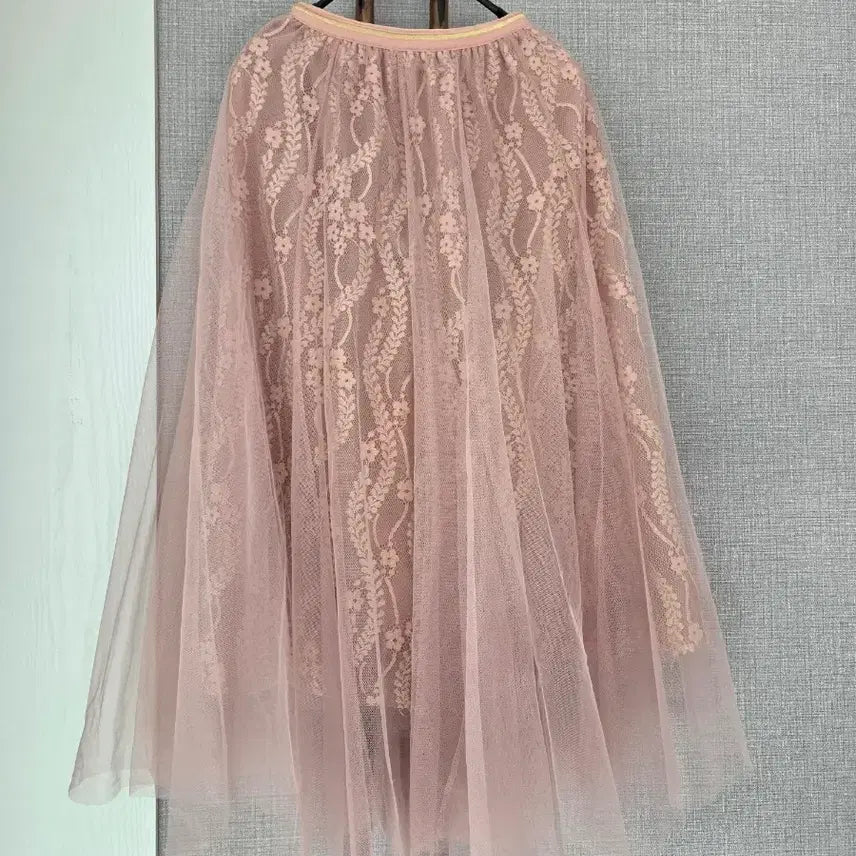 [BUNJANG] YK Layered Mesh Long Skirt / YK 망사겹침 풍성롱스커트