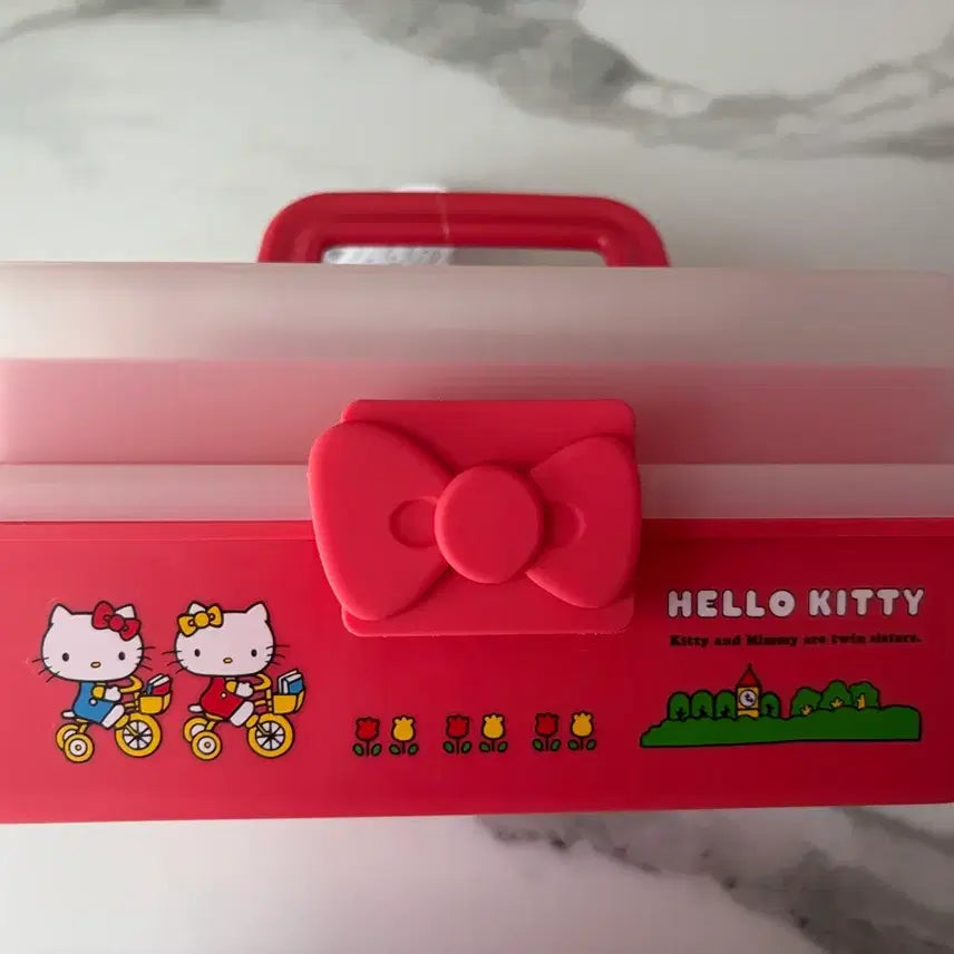 [BUNJANG] 3COINS x Sanrio Hello Kitty Toolbox / 3coins 쓰리코인 키티 툴박스 산리오 헬로키티