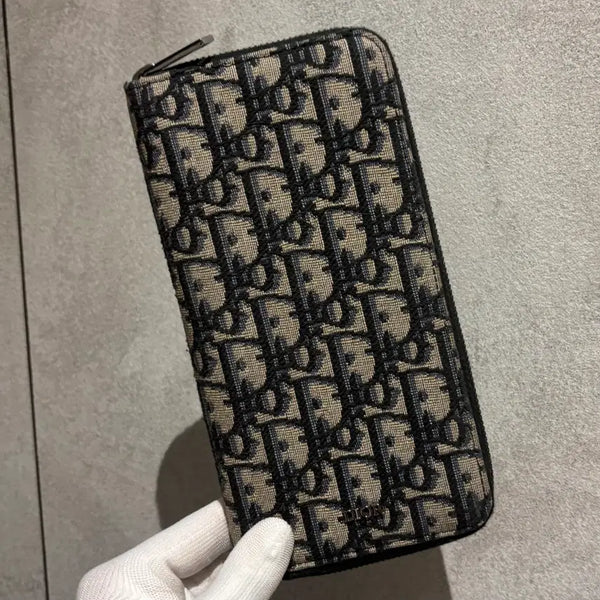 [BUNJANG] Dior Oblique Zipper Long Wallet / [정품(신형)/OS] 디올 오블리크 지퍼돌이 장지갑