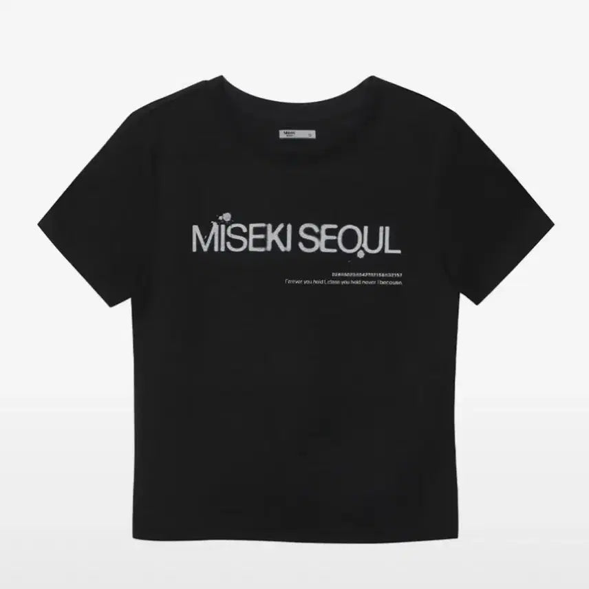 [BUNJANG] MISEKI SEOUL Black Short Sleeve T-Shirt / MISEKI SEOUL 미세키서울 반팔 티셔츠 블랙