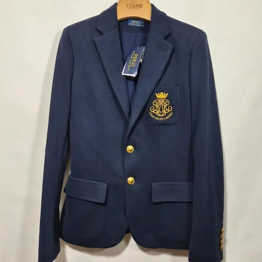 [BUNJANG] Polo Ralph Lauren Navy Gold Button Blazer / 폴로랄프로렌 네이비 금장 자켓 새상품