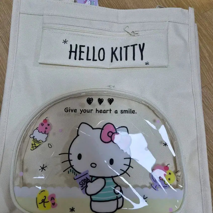 [BUNJANG] Hello Kitty Transparent Pouch Bag / 헬로키티 투명 파우치 백
