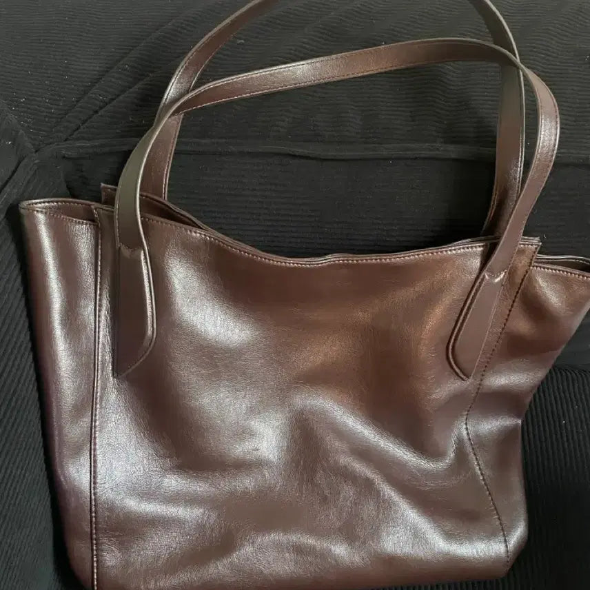 [BUNJANG] ZARA Tote Bag Brown / 가격내림x)ZARA 자라 토트백 브라운