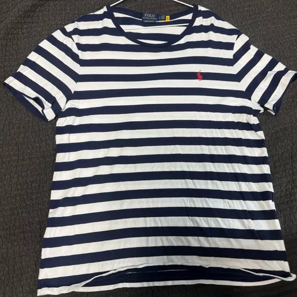[BUNJANG] Polo Ralph Lauren Striped Short Sleeve T-Shirt L / 폴로 랄프로렌 스트라이프 반팔 티셔츠 L