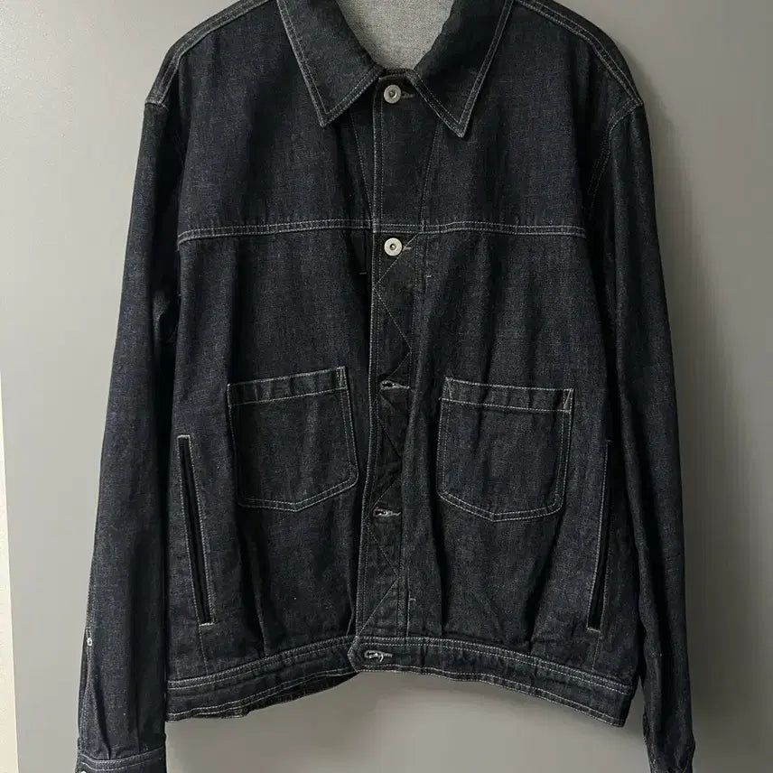 [BUNJANG] Politeru 24FW Denim Trucker Jacket / 3))폴리테루 24fw 데님 트러커