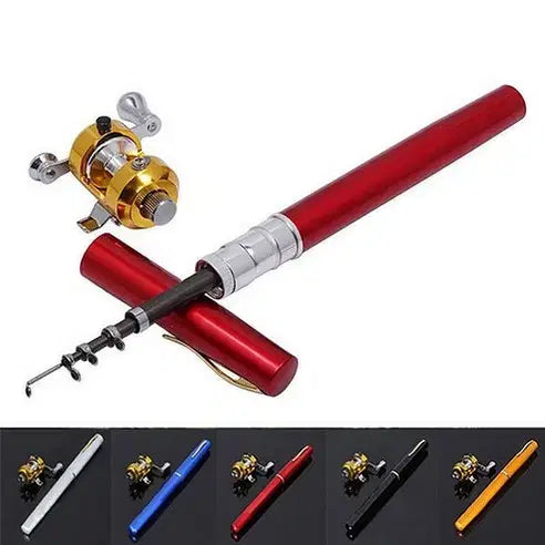 [BUNJANG] Portable Pen Fishing Rod Set with Reel Mini Fishing Rod for Freshwater Lure Ice Fishing / 소물낚시 휴대용 어린이 어른 여성 휴대용 펜낚시대세트 릴낚시대세트 미니낚시대 민물 루어 빙어