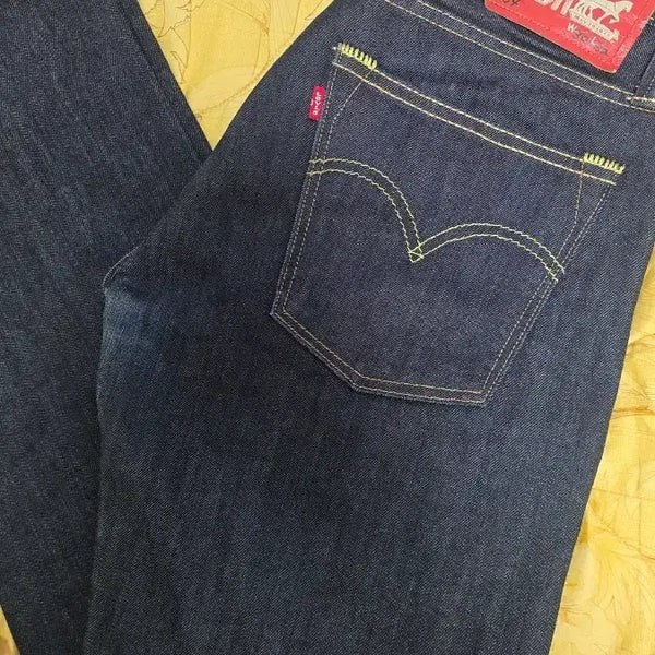 [BUNJANG] Levi's 504 Jeans Dark Wash Regular Fit / 리바이스 504 청바지 진청 30
