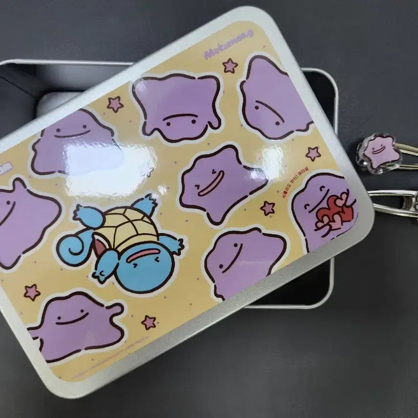 [BUNJANG] Colorgram Pokemon Squirtle Tin Case & Hairpin Set / 미사용)컬러그램 포켓몬 꼬부기 틴케이스&헤어핀 세트