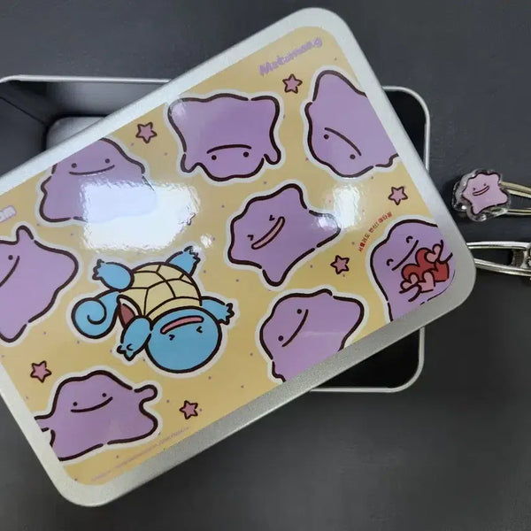[BUNJANG] Colorgram Pokemon Squirtle Tin Case & Hairpin Set / 미사용)컬러그램 포켓몬 꼬부기 틴케이스&헤어핀 세트