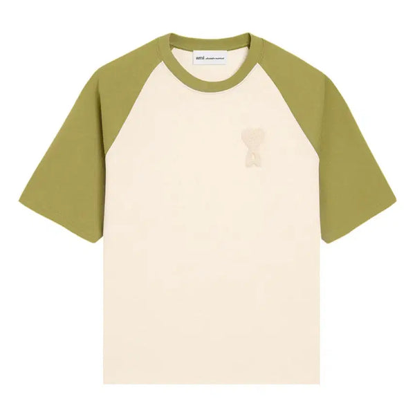 [BUNJANG] AMI Paris Knit Patch Oversized T-Shirt / [새상품] 아미 드 쾨르 니트 패치 반팔 박시핏