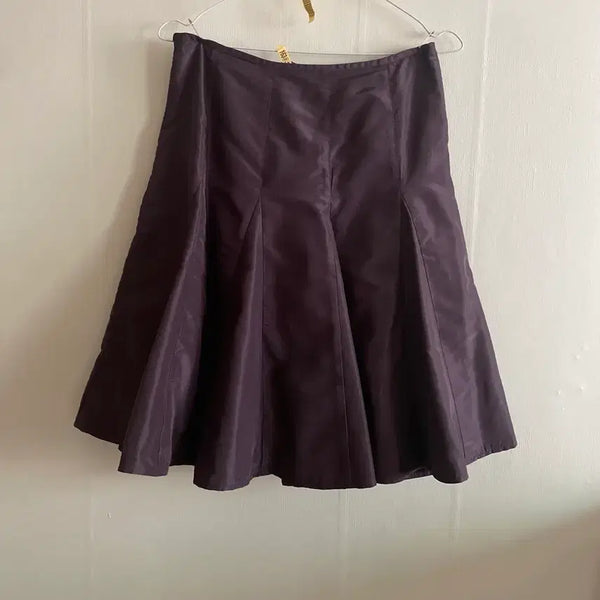 [BUNJANG] Ralph Lauren 100% Silk Flare Skirt / 랄프로렌 실크100 플레어 스커트