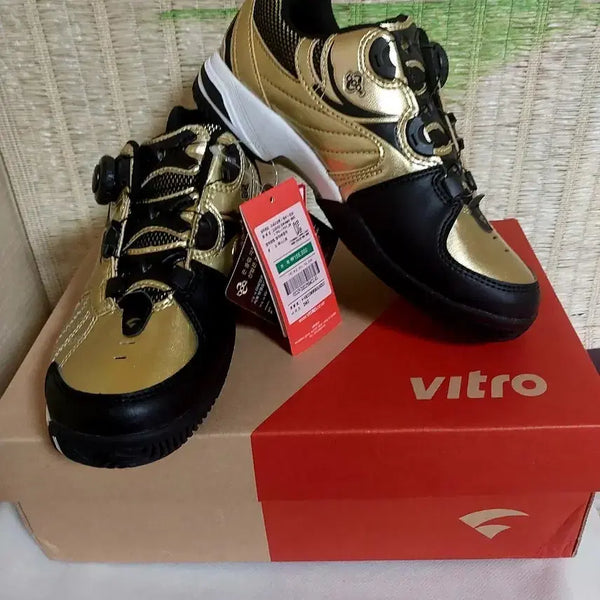 [BUNJANG] Btro Gold Black Badminton Shoes Size 235 / 미사용)비트로 골드 블랙 배드민턴화 235