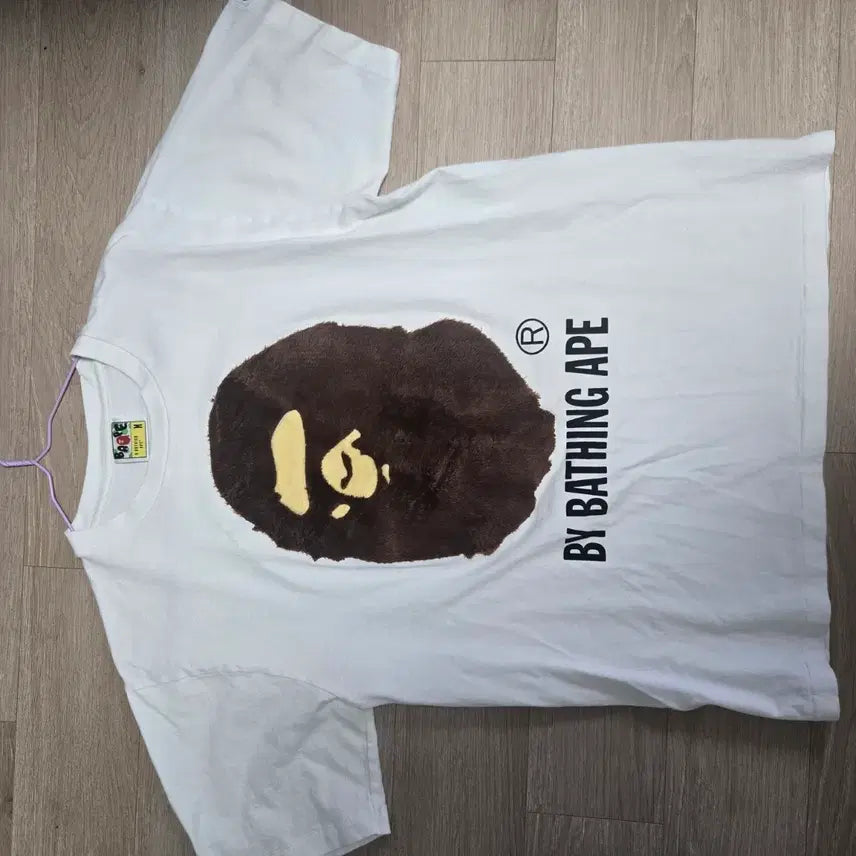 [BUNJANG] BAPE Fur Short Sleeve T-Shirt / 베이프 퍼 반팔 티셔츠