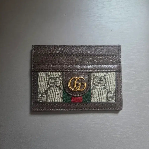 [BUNJANG] Gucci GG Marmont Genuine Card Holder Brown / 구찌 GG 마몽 정품 카드지갑 브라운