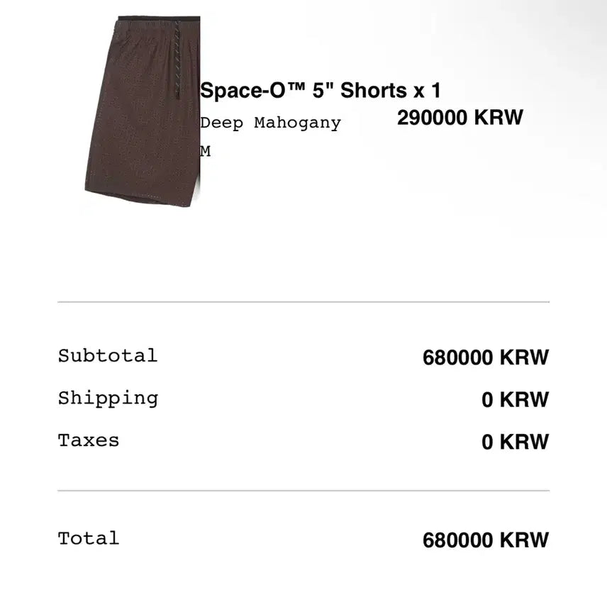 [BUNJANG] Satisfy Spaceo Shorts 5-Inch Brown / 새티스파이 스페이스오 쇼츠 5인치 브라운 CoreDeep