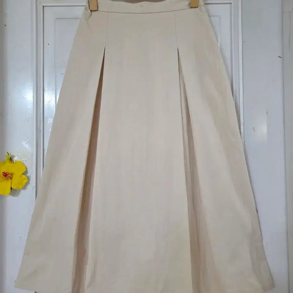 [BUNJANG] Cotton Banding Zipper Long Skirt / 봄 여름 디자인이쁜 고급스런  면  밴딩 지퍼 롱스커트