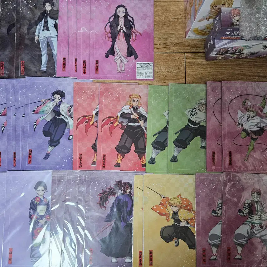 [BUNJANG] Demon Slayer Kimetsu no Yaiba Aniplex Lottery E Prize Clear File Set (30 Types) / 귀멸의칼날 애니플렉스 쿠지 E상 클리어파일 30종 일괄