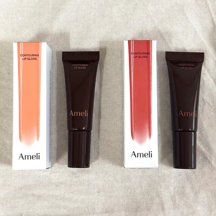 [BUNJANG] Ameli Contouring Lip Gloss Nude Beige Tastin Bundle Set / 새상품 일괄) 아멜리 컨투어링 립글로스 누드베이지 테이스틴