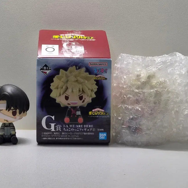 [BUNJANG] My Hero Academia Katsuki Bakugo & Attack on Titan Levi Chokonoko Figures Bundle Set / 나히아 제일복권 진격거 제일복권 리바이, 바쿠고 초코노코 피규어 일괄