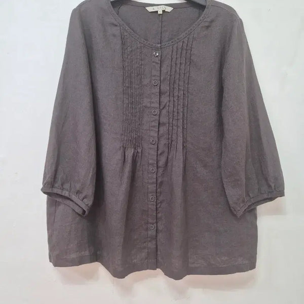 [BUNJANG] Ailo 100% Linen Shirt (Size 66) / 아일로 린넨100 남방(66)
