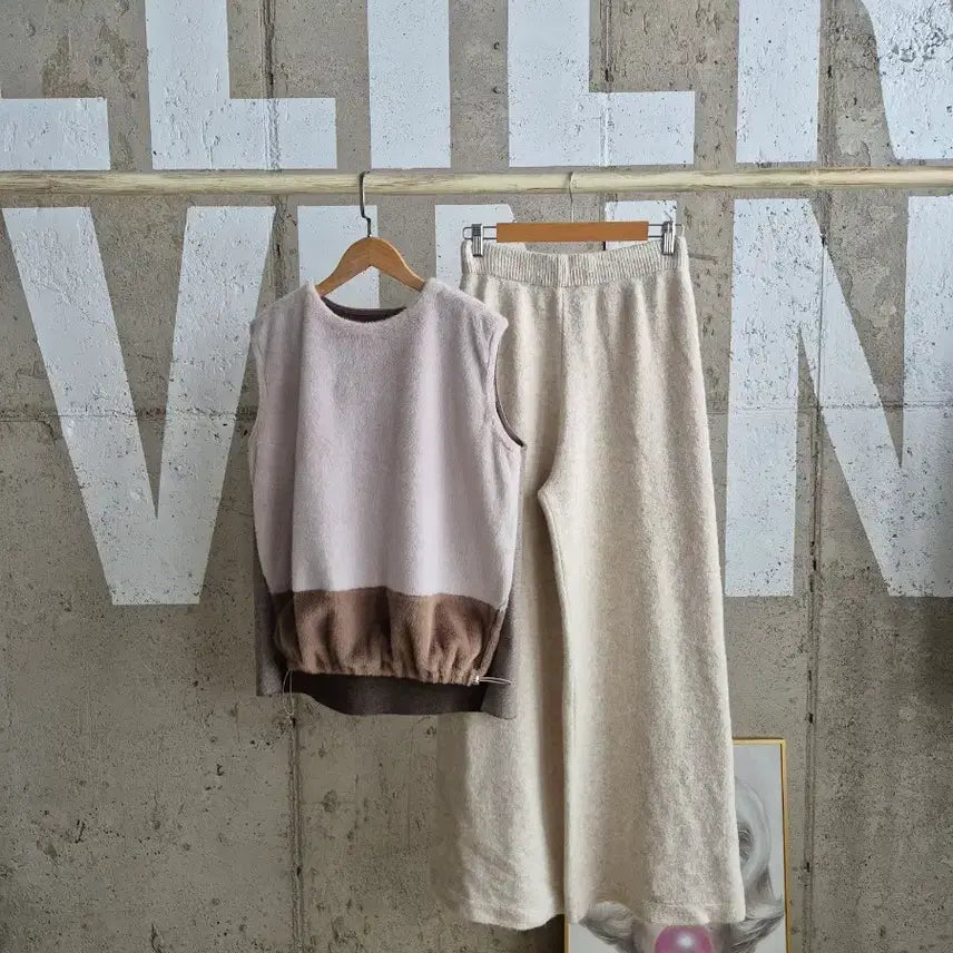 [BUNJANG] Beige String Detail Loose Vest / 행사1)루즈한 스트링  베스트