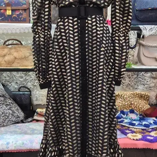 [BUNJANG] Zara Chiffon Maxi Long Dress / 자라 고급 쉬폰 맥시 롱원피스(55)