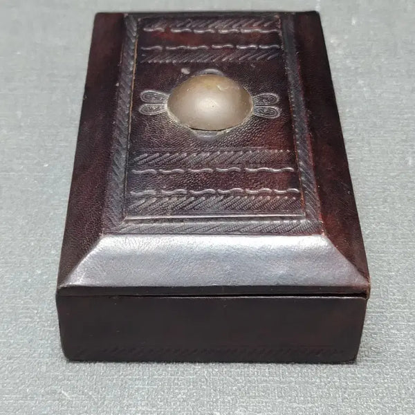[BUNJANG] Vintage Leather Storage Box / 빈티지 가죽 보관함