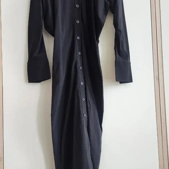 [BUNJANG] Zara Black Long Shirt Dress / 자라ZARA블랙고급롱셔츠원피스