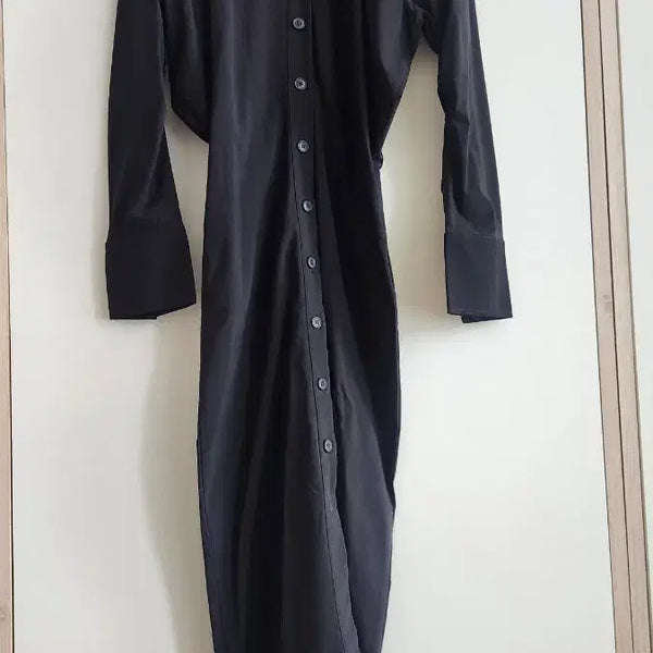 [BUNJANG] Zara Black Long Shirt Dress / 자라ZARA블랙고급롱셔츠원피스