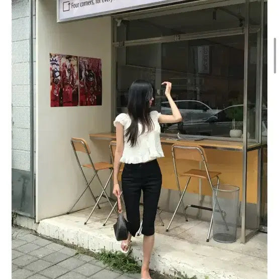 [BUNJANG] Point Blouse / 포인 블라우스