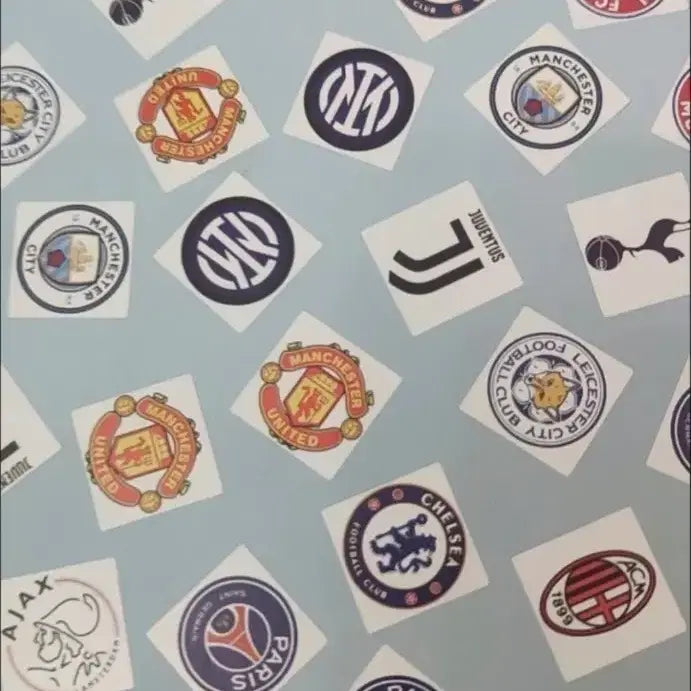 [BUNJANG] Soccer Team Logo Sticker Roll (14 Teams, 500 Stickers) / 축구팀 로고 스티커 롤 (14개팀 - 1롤 500매)