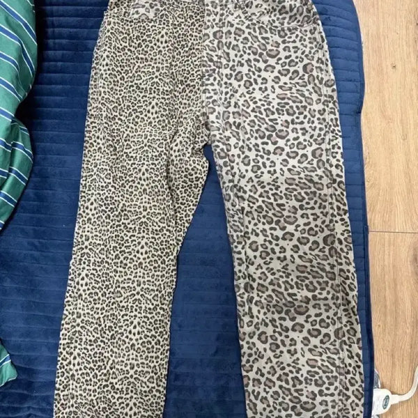 [BUNJANG] AJO BY AJO Leopard Washed Cotton Pants M Size / 아조바이아조 레오파드 워시드 코튼 팬츠